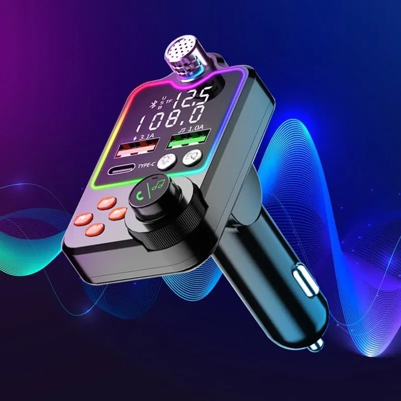 Q15 Quick Charger Car Bluetooth Player FM Transmitter Call Hands-free