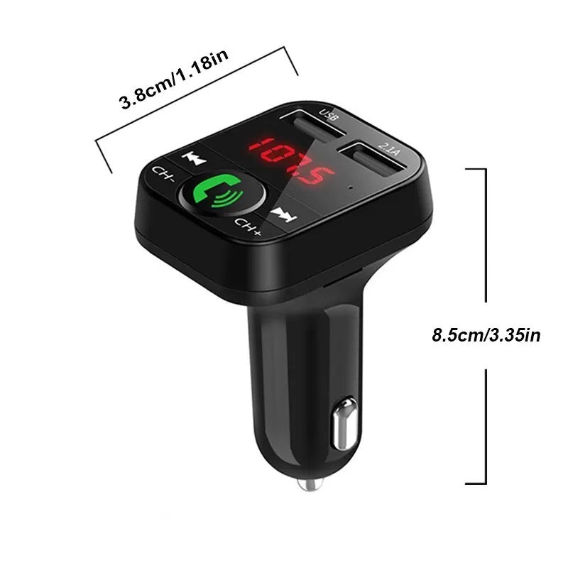 Car Mp3 Bluetooth Receiver Player Handsfree Call Fm Card Insertion Machine Usb Multifunction With Music Usb Drive
