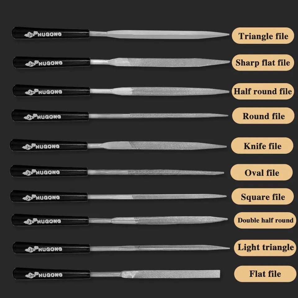 10pcs Mini Needle File 140mm DIY Wood Rasp For Metal Glass Stone Jewelry Polished Small Steel File Handy Tools