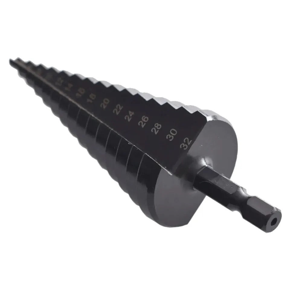 3pcs Hexagonal Step Drill Bits 4-12/4-20/4-32mm