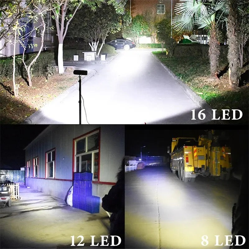 Motorcycle Headlight 8/12/16 LED Driving Lights