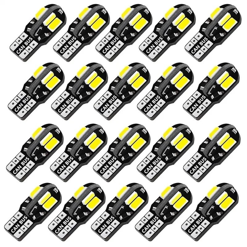 1pcs W5W T10 LED 5730 8SMD Car Interior Bulb Canbus Error Free 12V 194 168 Map Dome Lights Parking Light Auto Signal Lamp