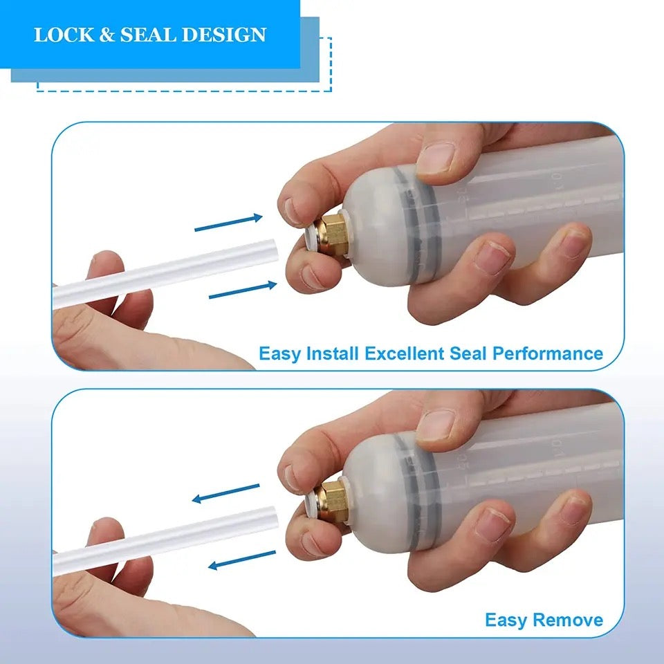 200CC Car Oil Fluid Extractor Portable Needle Tube Automotive Fuel Brake Liquid Extractor