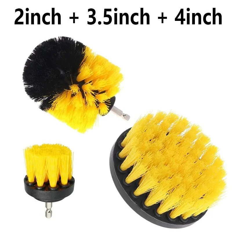 3pcs Drill Brush Attachment Set Power Scrubber Brush