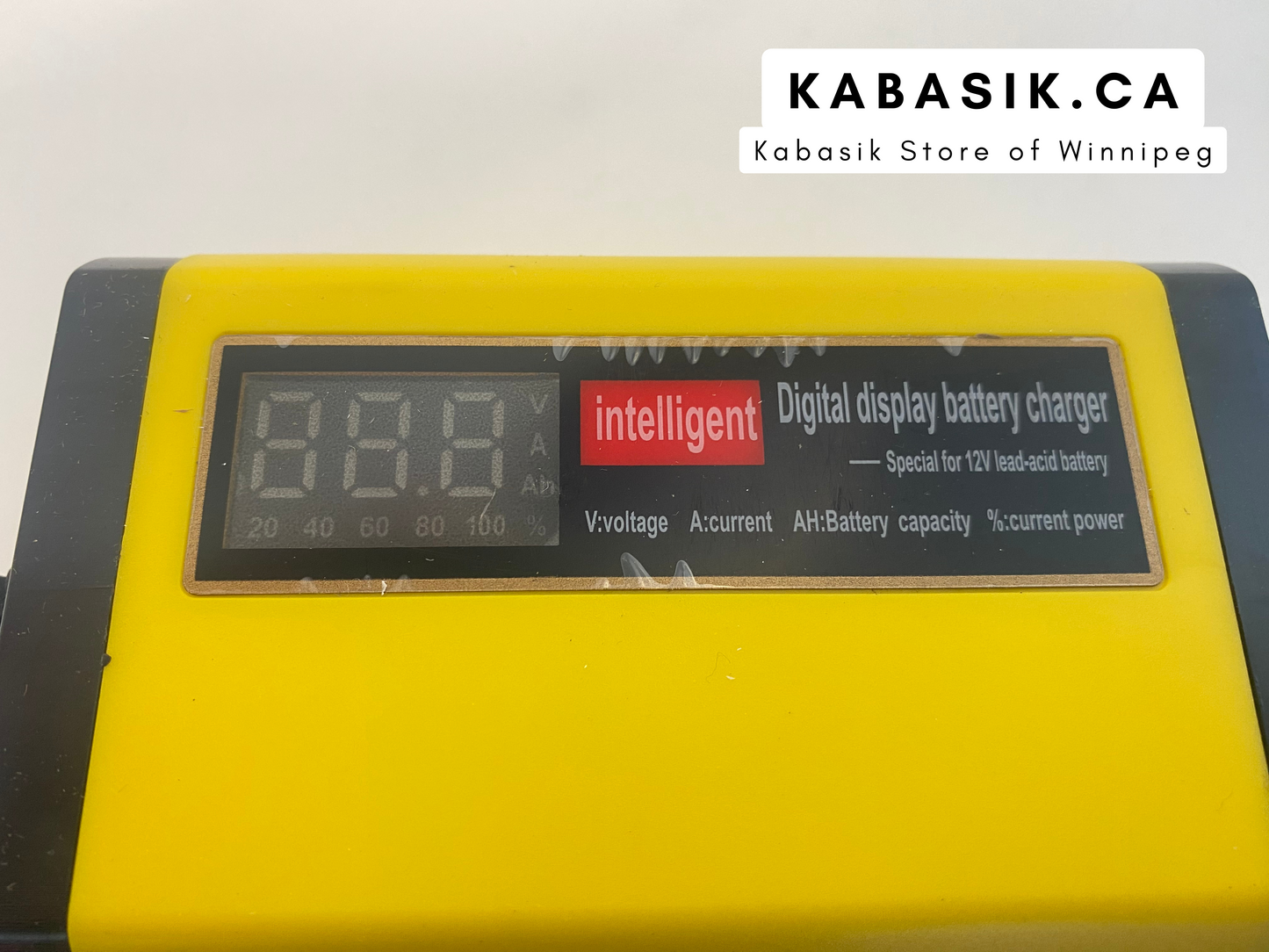 Full Automatic Car Battery Charger Digital LCD Display 2A Lead Acid AGM GEL