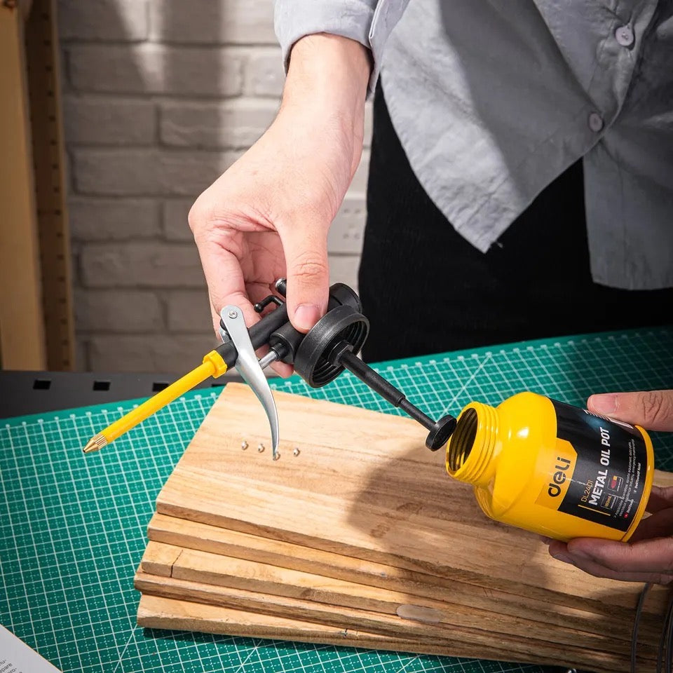 Oil Can Lubrication Metal High Pressure Pump Grease Guns Car Oil Pot Bottle Car Repair Tool 180ml