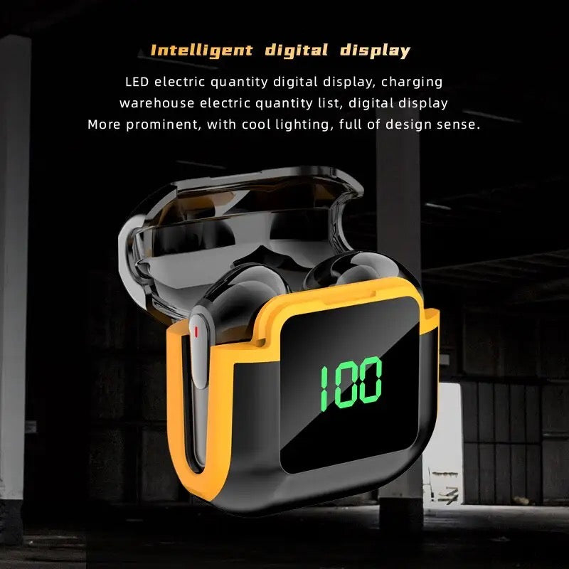 Pro90 Wireless Bluetooth In Ear Digital Display Smart Touch Large Battery Life, Wireless Music Games Gaming