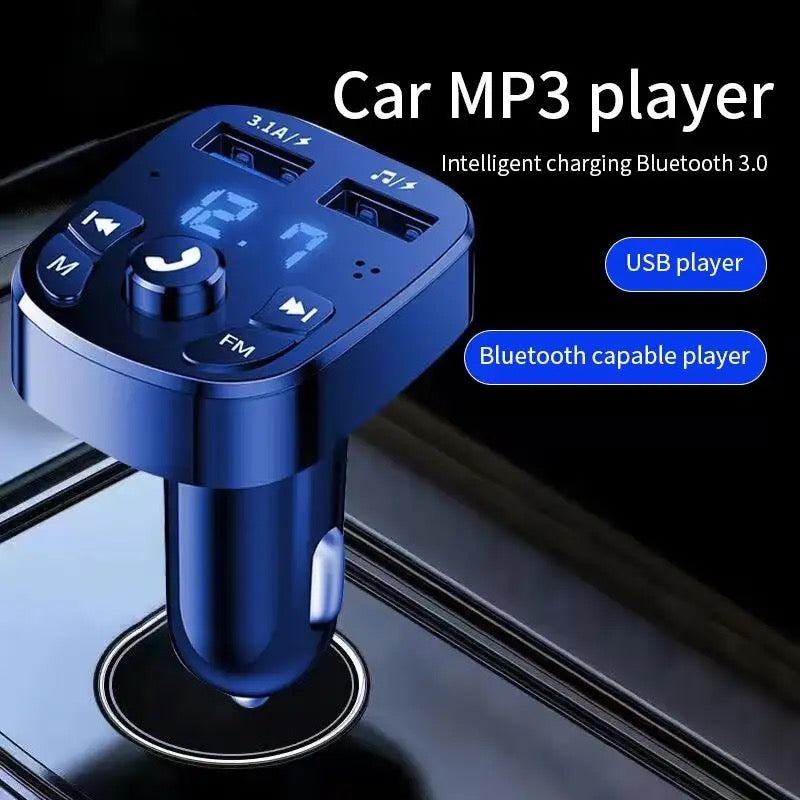 Car Bluetooth Mps Player Single Port Fast Charging Hands Free Call Usb Flash Drive Plug And Play Bluetooth Receiver