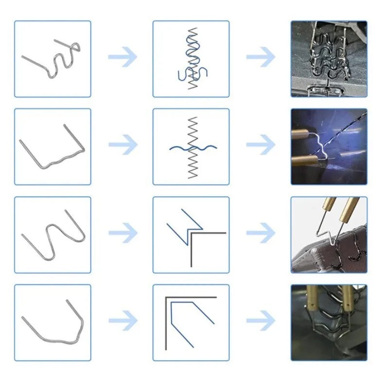 500pcs S-Shape Staples Nails For Plastic Welding Hot Stapler
