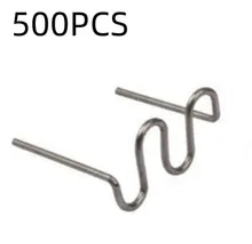 500pcs S-Shape Staples Nails For Plastic Welding Hot Stapler