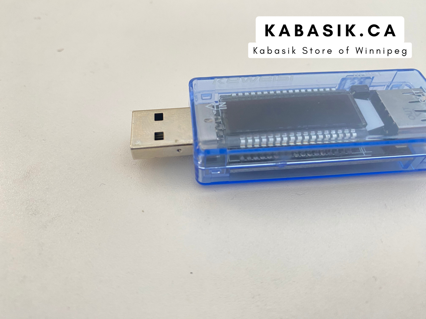 Battery Tester USB Transparent Blue Voltmeter Current Capacity Charger Meter Mobile Power Smart Home Portable Timing Test V20