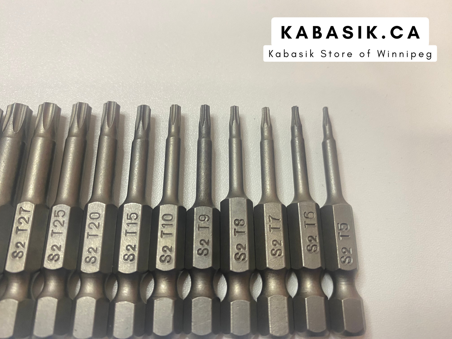 50mm Torx Bits Set 12pcs T5-T40 for Impact Driver
