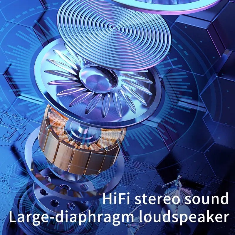 X37 Wireless Bluetooth Earphones Headphones Outdoor Sports Headset 5.3 With Charging Bin Display Touch Control