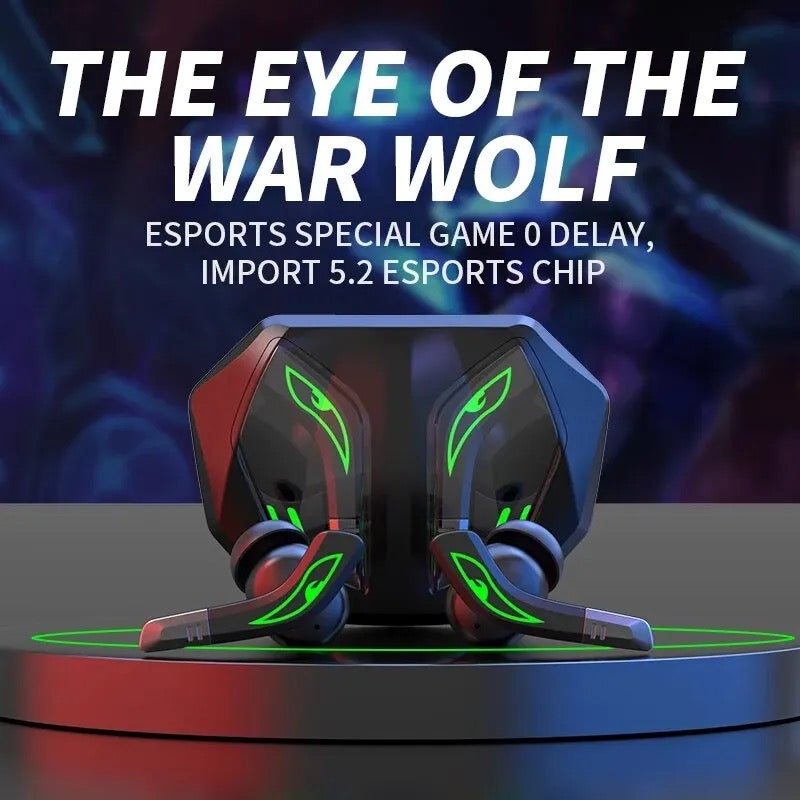 Md158 Tws Bluetooth Earphones With Cool In Ear Display Lights For Wireless Calls And Sports 5.2 Intelligent Game Music Earphones