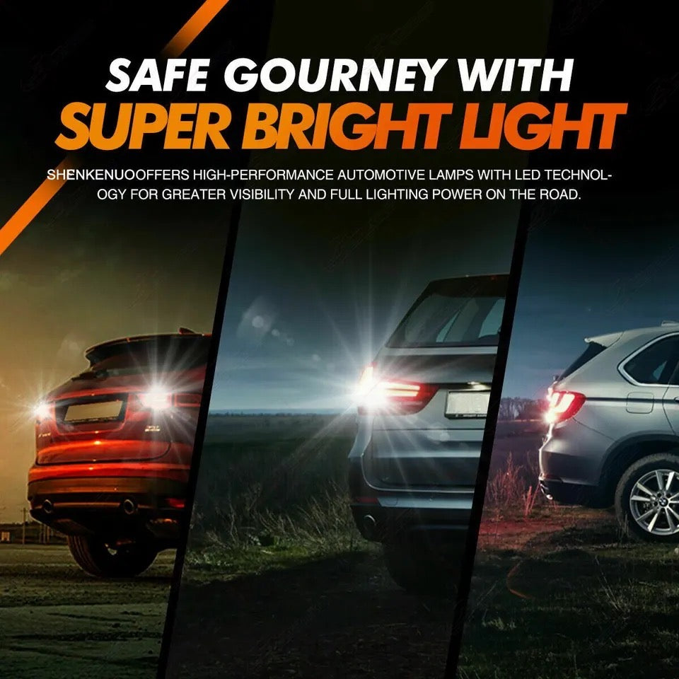 2pcs/set Signal Lamp T15 Led Super Bright W16W Led Bulbs 912 921 For Reverse Lamp Backup Parking Light 12V White