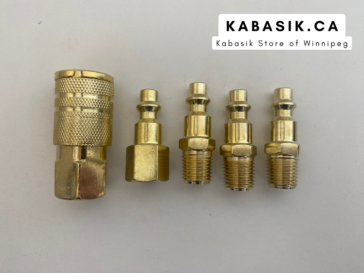 5pcs 1/4" Fittings Set for Air Hose and Air Tools