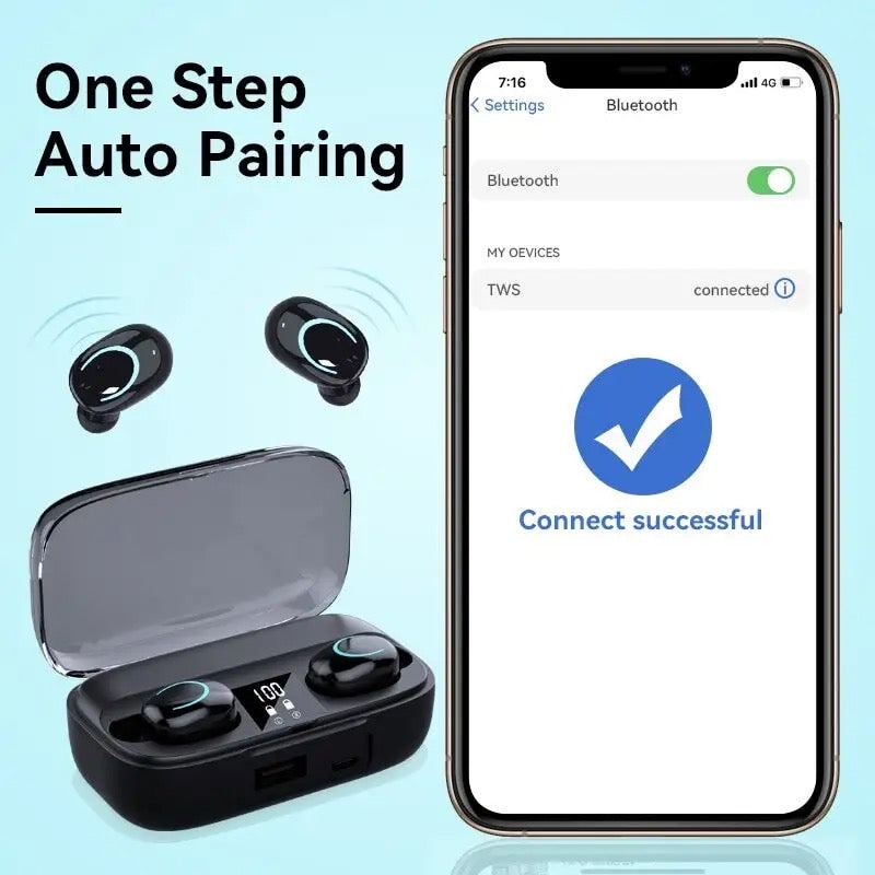 X10 Wireless Bluetooth Headphones Smart Touch Control For Sport