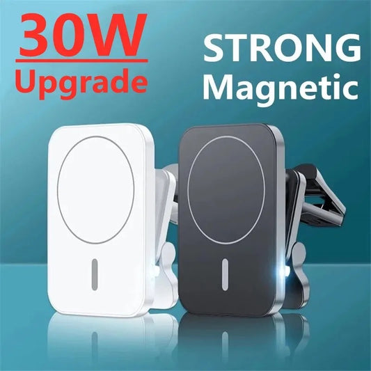 30W Magnetic Wireless Car Charger For iPhone 12 13 14 Pro Max