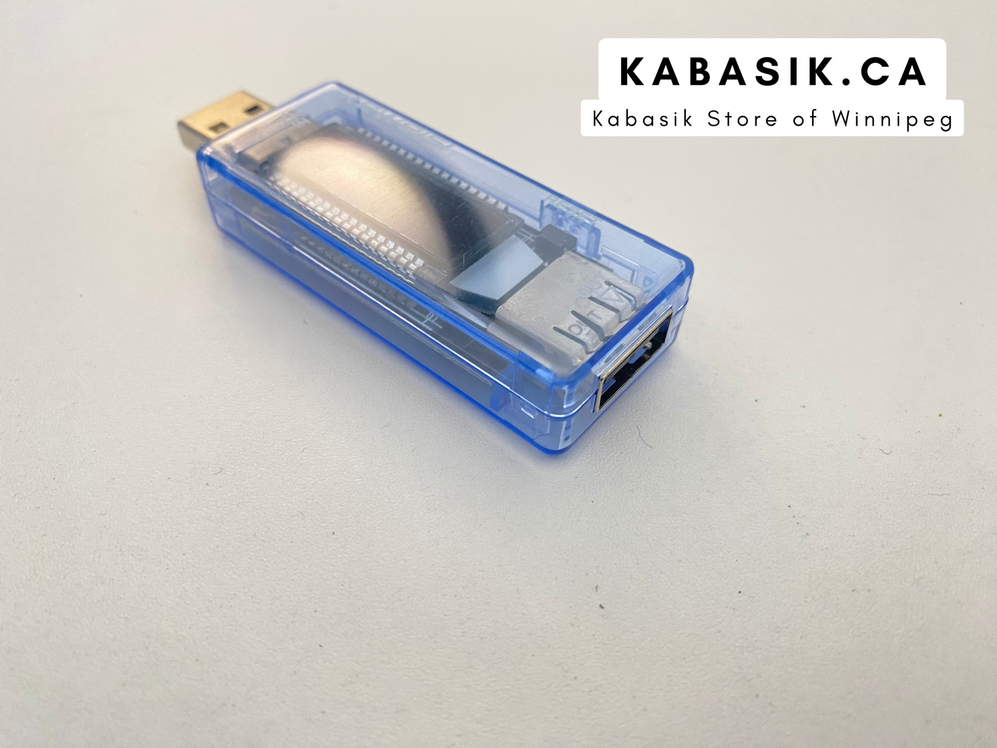 Battery Tester USB Transparent Blue Voltmeter Current Capacity Charger Meter Mobile Power Smart Home Portable Timing Test V20