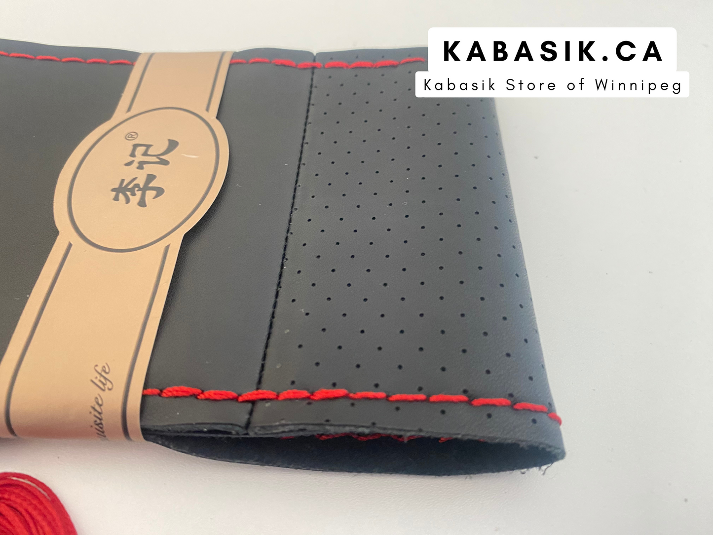 Genuine Leather Steering Wheel Cover For Car Universal 38cm Braiding Steering Wheel Protector Cover Anti Slip Wear-resistant