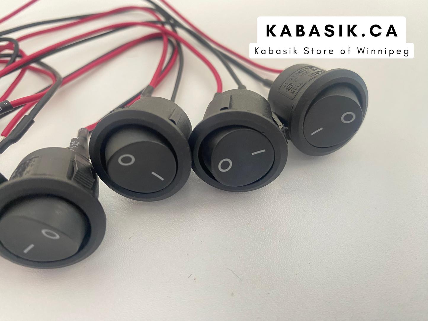 6Pcs Mini Rocker Switch 12 Volt ON Off Toggle Switch with Pre-Wired 6A/250V 10A/125V AC 12V DC Electrical Switches for DIY