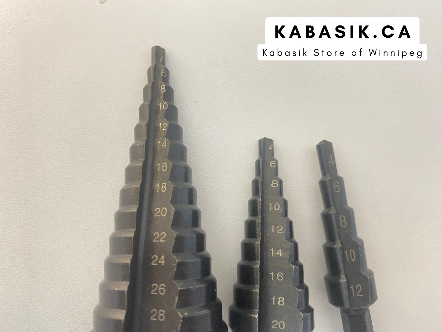 3pcs Hexagonal Step Drill Bits  4-12/4-20/4-32mm