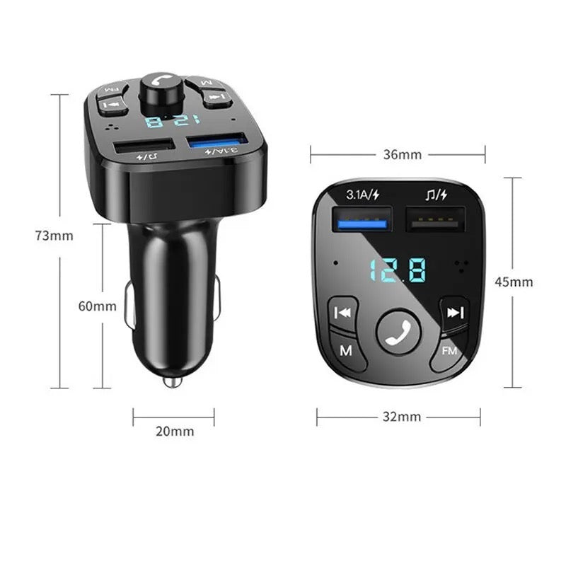 Car Bluetooth Mps Player Single Port Fast Charging Hands Free Call Usb Flash Drive Plug And Play Bluetooth Receiver