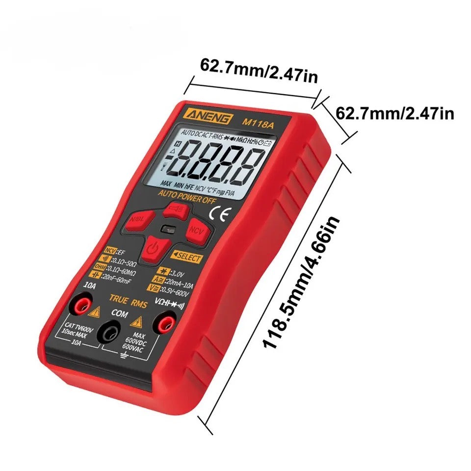 ANENG M118A Digital Mini Multimeter Tester with NCV