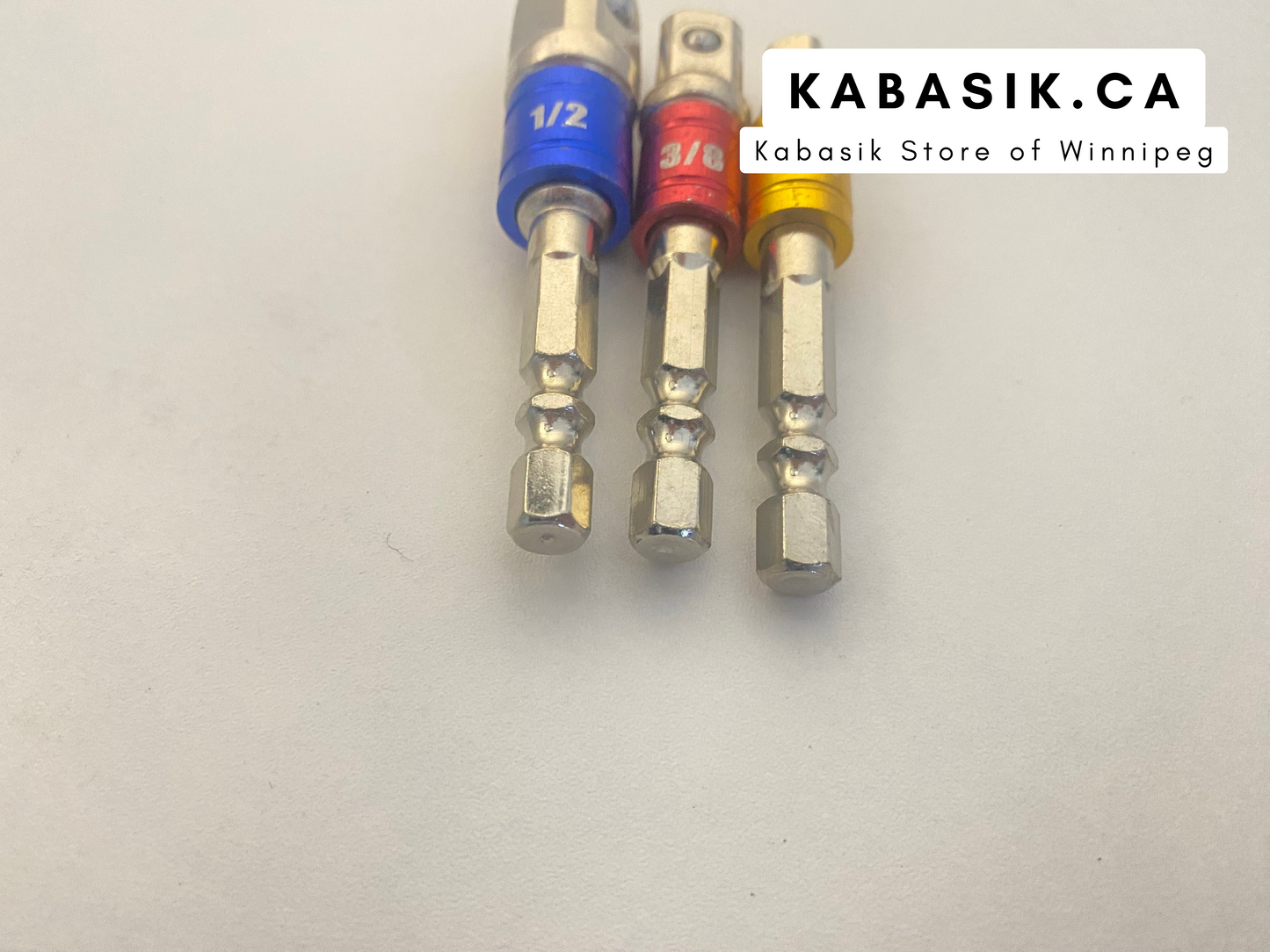 3pcs Color Hexagon Extension Square Head Socket Tool Set for Electric Screwdriver Impact Driver