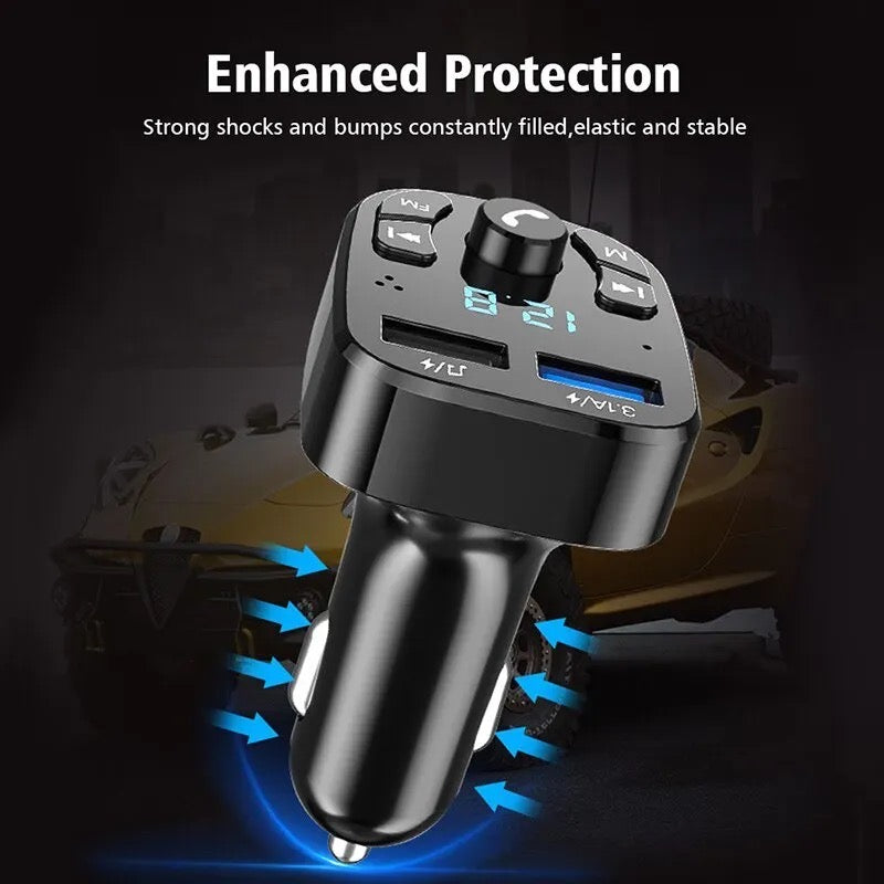 Car Bluetooth Mps Player Single Port Fast Charging Hands Free Call Usb Flash Drive Plug And Play Bluetooth Receiver