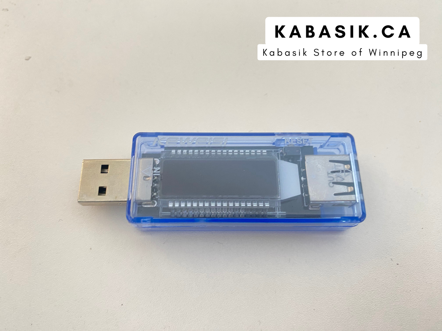 Battery Tester USB Transparent Blue Voltmeter Current Capacity Charger Meter Mobile Power Smart Home Portable Timing Test V20