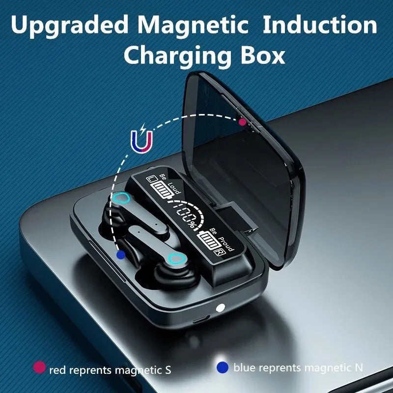 M19 Bluetooth Earphones Wireless Gaming Touch Esports Digital Display Sports