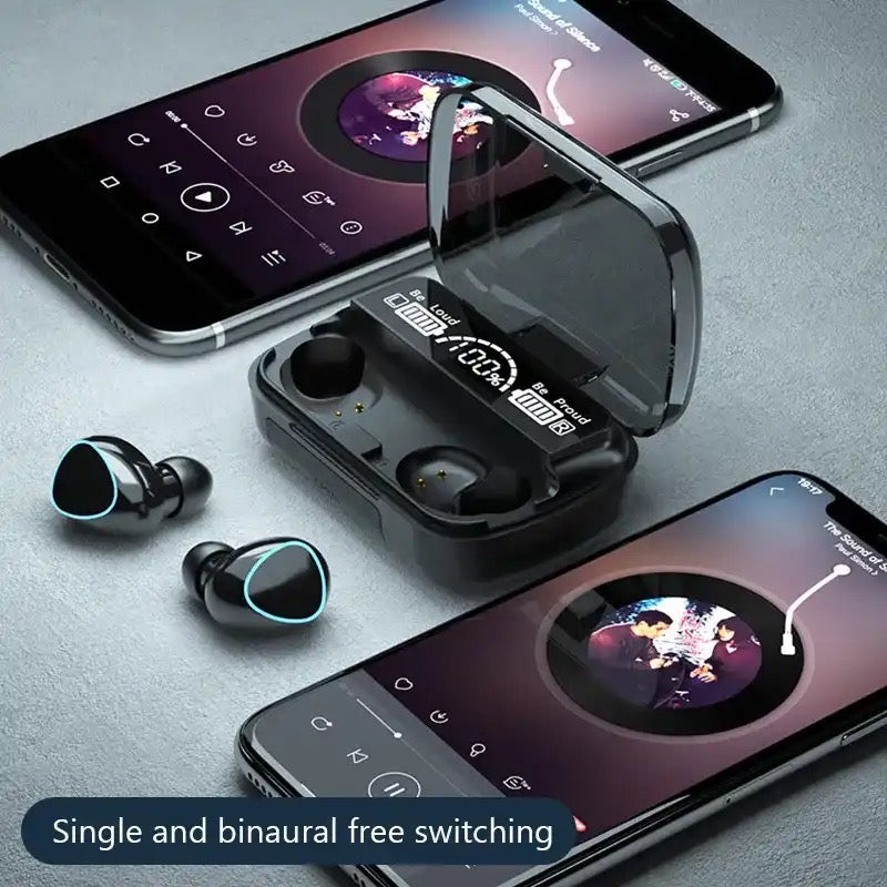 M10 TWS Wireless Bluetooth Headset with Charge Box for Phone Noise Cancelling Mic Earbuds Wireless Headphones Bluetooth Earphones