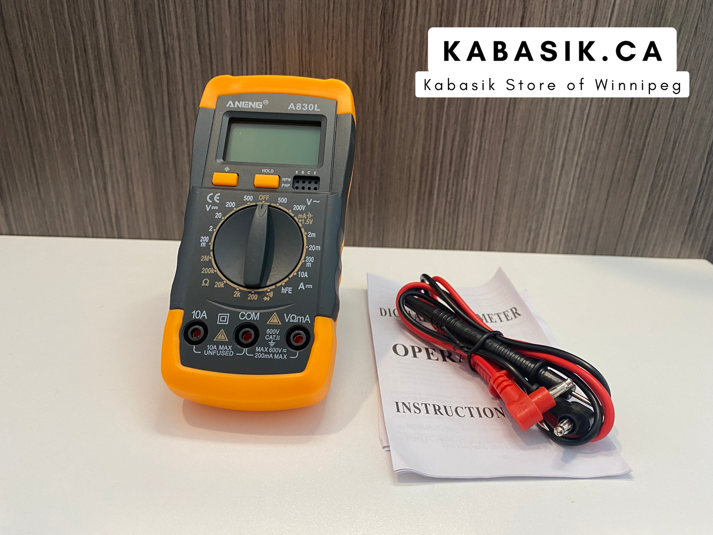 A830L LCD Digital Multimeter AC DC Voltage Diode with Buzzer Function