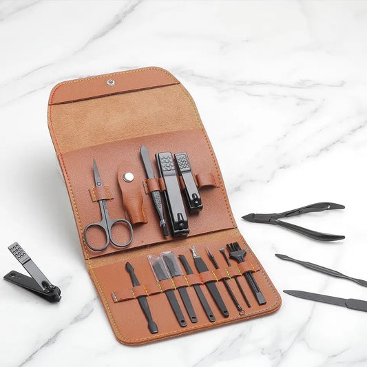 Manicure Kit 16PCS Nail Clipper Set Stainless Steel
