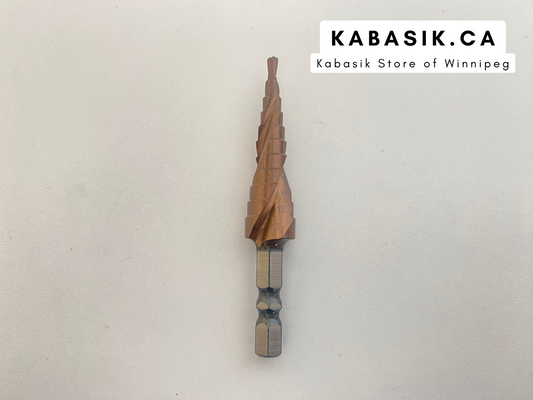 1pcs Hexagonal Spiral 3-13mm Cobalt Containing Step Drill Bit