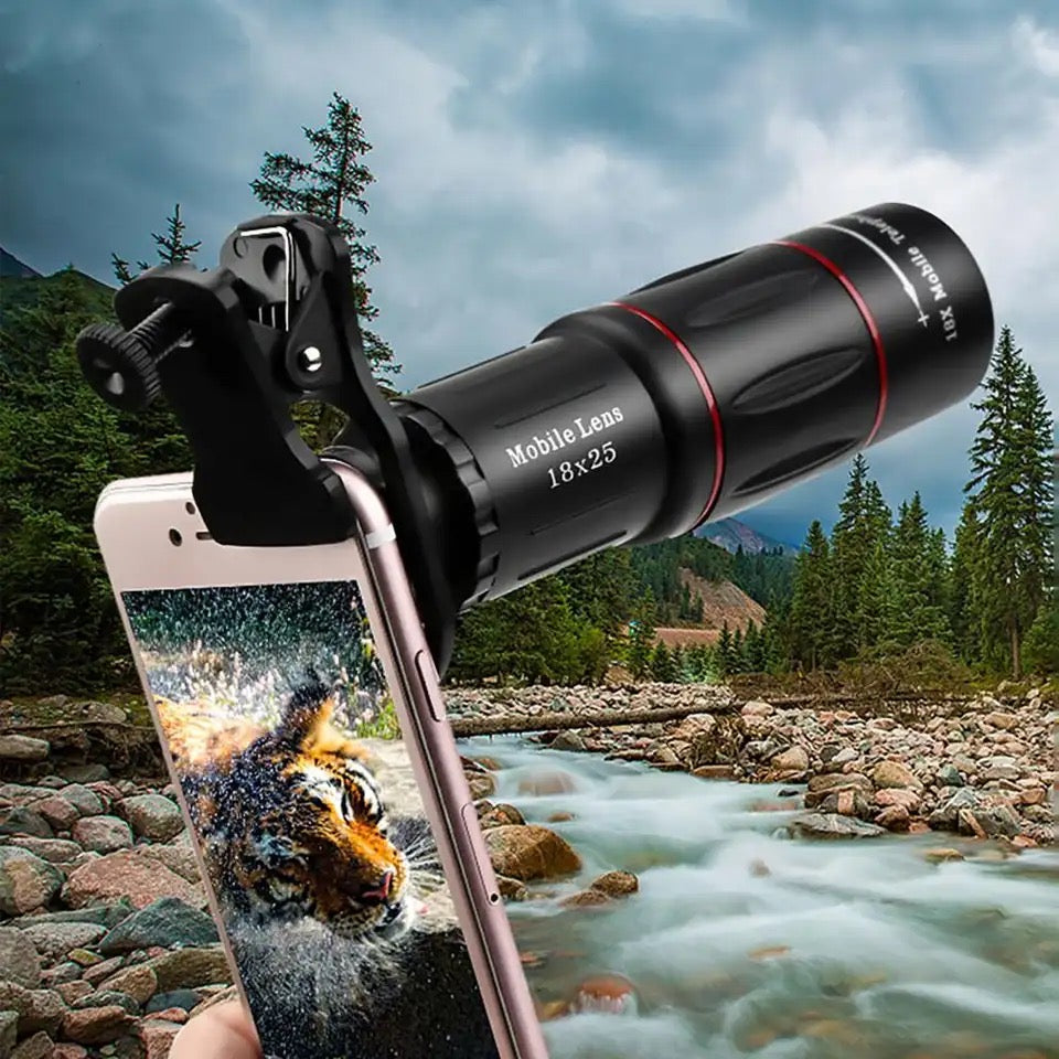 Mobile Phone Telephoto Lens Universal External Zoom Camera Lens 18X