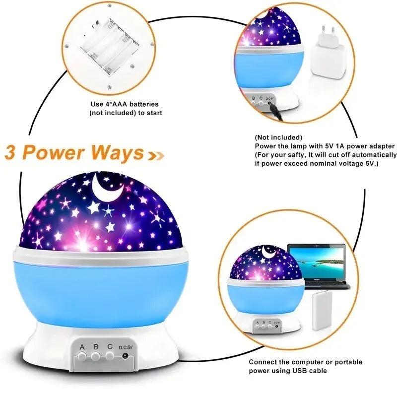Galaxy Projector Starry Sky Rotating LED Night Light Planetarium Star Night