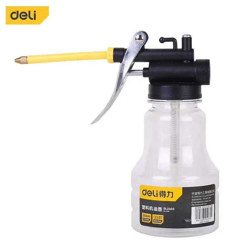 Oil Can Oiler Plastic High Pressure Pump Car Oil Pot Bottle 250ml