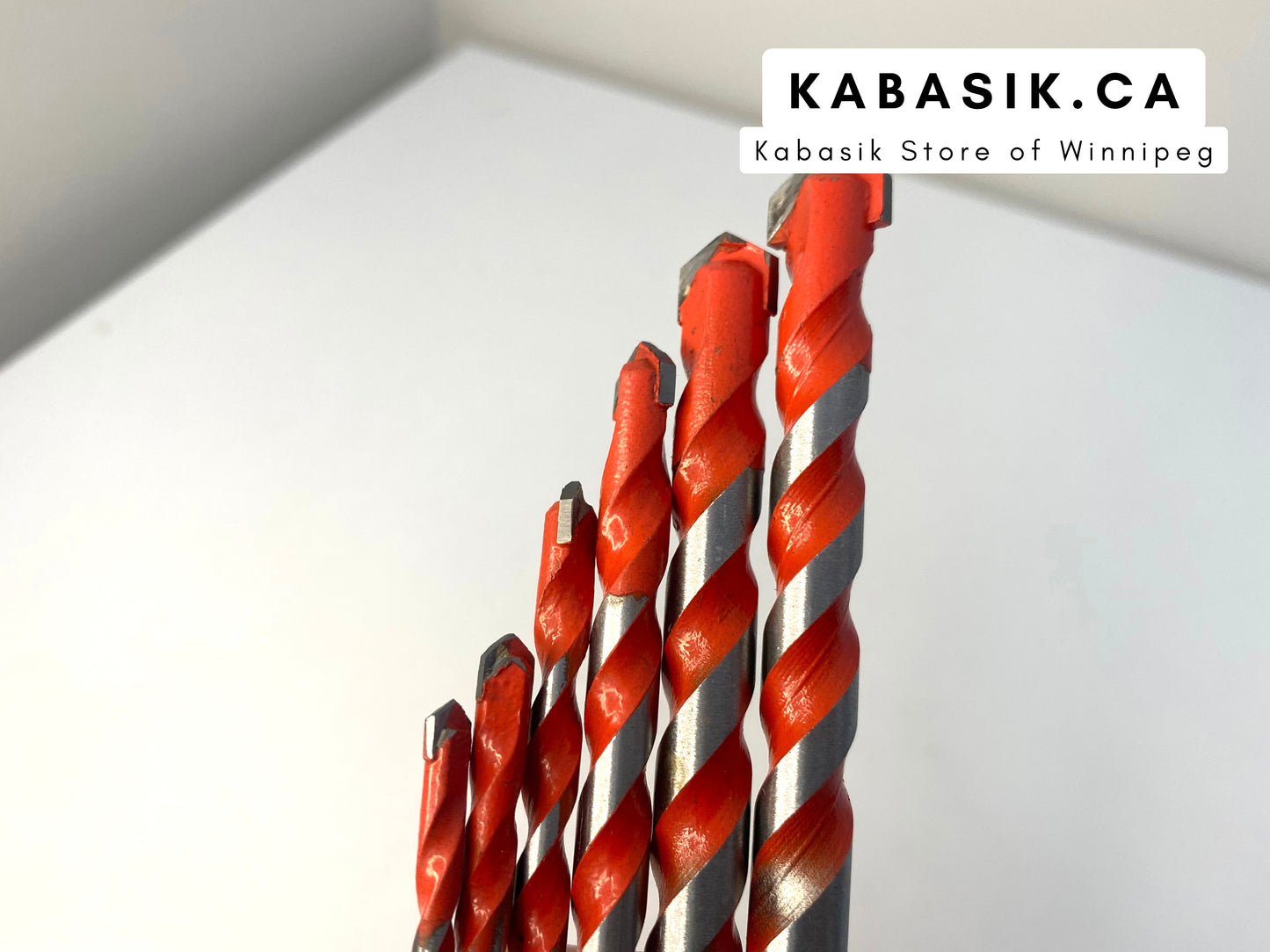 6pcs Triangle Drill Bits Set for  Ceramic Tile Concrete Brick Wood Glass 3-4-5-6-8-10-12mm