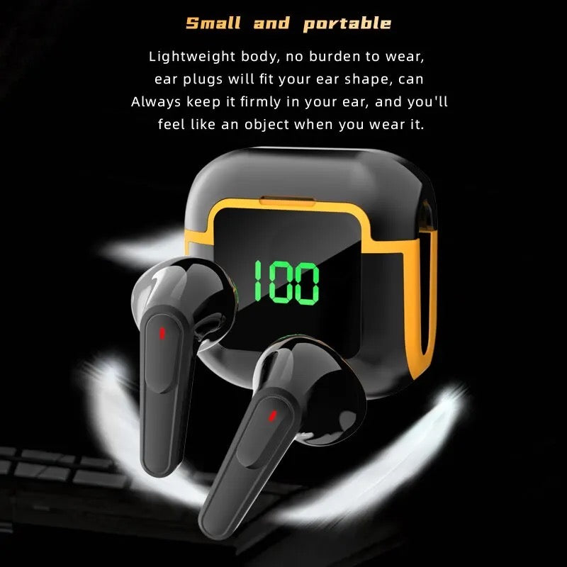 Pro90 Wireless Bluetooth In Ear Digital Display Smart Touch Large Battery Life, Wireless Music Games Gaming