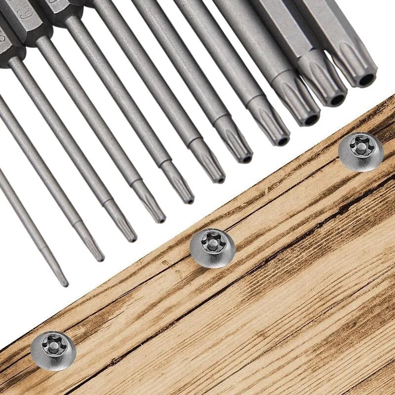 50mm Torx Bits Set 12pcs T5-T40 for Impact Driver