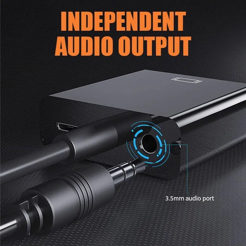 HDMI to VGA1080P CONVERTER Cable with Audio Supply HDMI to VGA Converter HDMI Cable