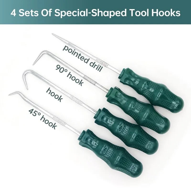 4pcs 160mm Car Auto Vehicle Oil Seal Screwdrivers Set O Ring Gasket Puller Remover