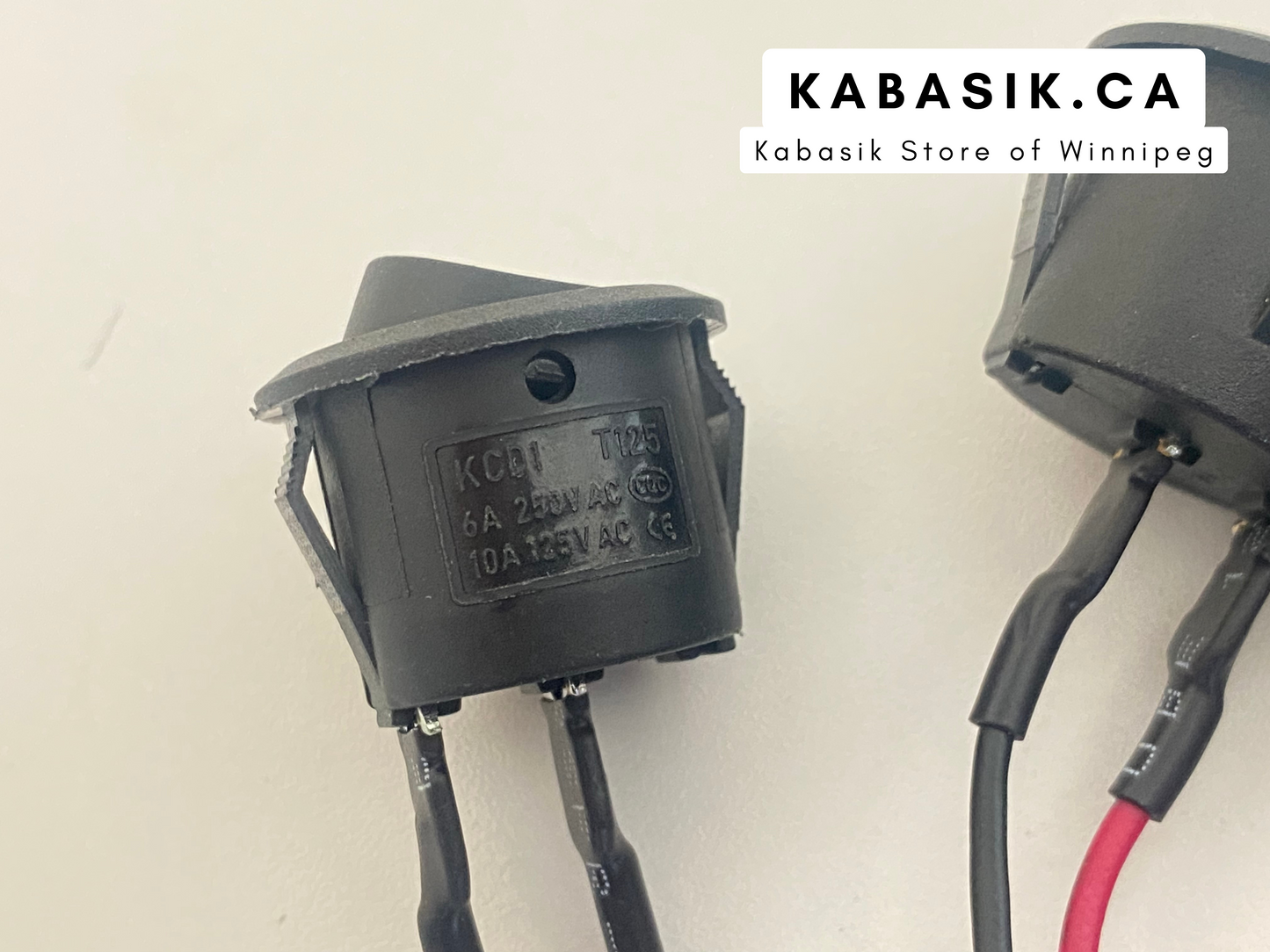 6Pcs Mini Rocker Switch 12 Volt ON Off Toggle Switch with Pre-Wired 6A/250V 10A/125V AC 12V DC Electrical Switches for DIY