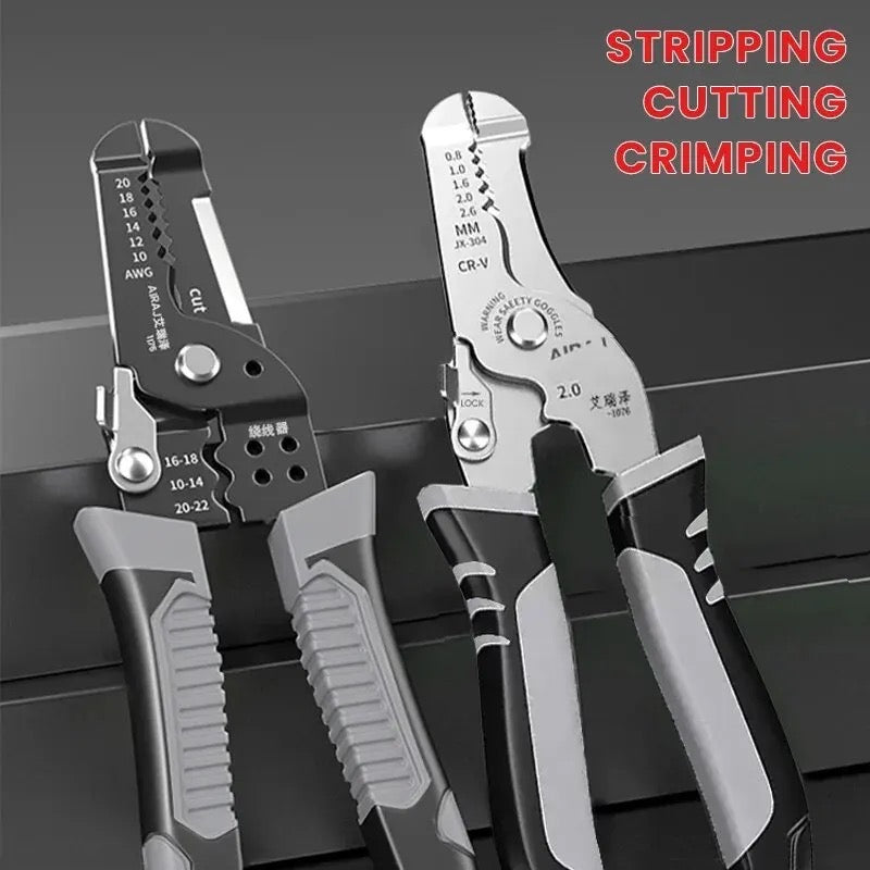 Wire Stripper Tools Multitool Plier Crimper Cable Cutter Multifunctional Stripping Tool Crimping Pliers Terminal