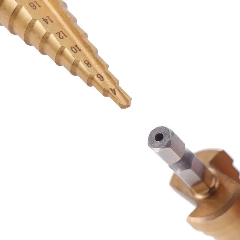 3pcs 3-12mm 4 -12mm 4-20mm HSS Step Drill Bit Set