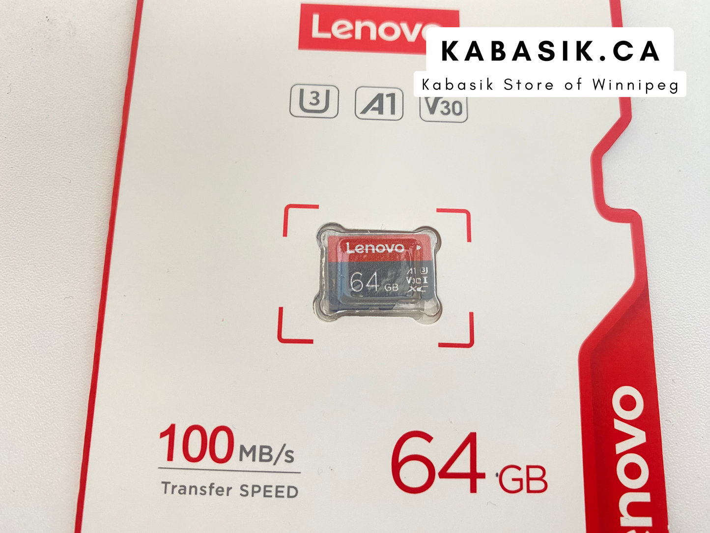 Lenovo Memory Card 64GB U3 V30 4K Full HD Micro SD TF card