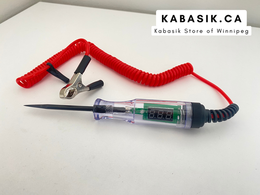 6V to 24V DC Car Truck Voltage Circuit Tester Digital Display Long Probe Pen Light Bulb Automobile Diagnostic Tools