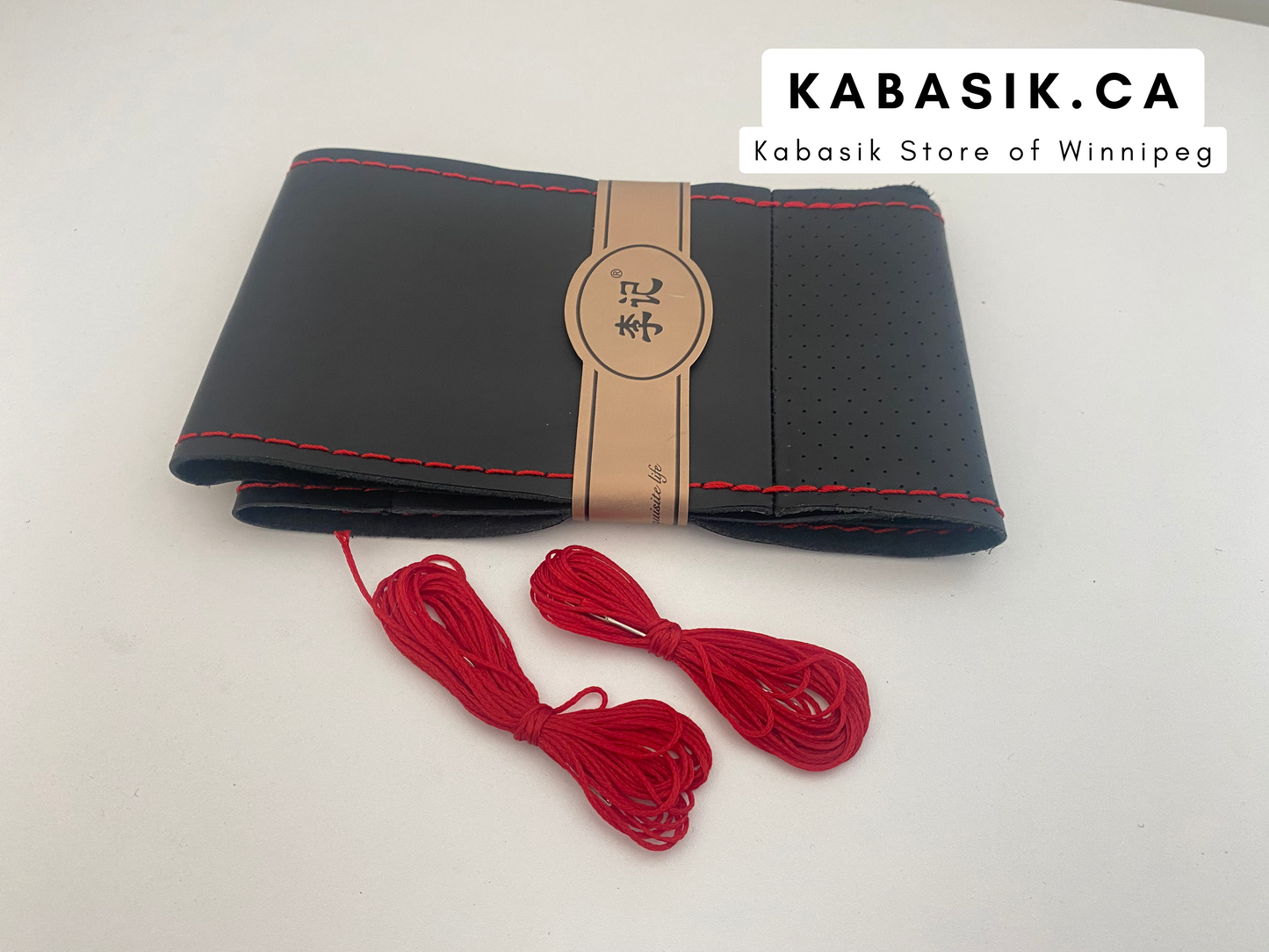 Genuine Leather Steering Wheel Cover For Car Universal 38cm Braiding Steering Wheel Protector Cover Anti Slip Wear-resistant